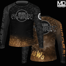 10P Constellation Ranked Rashguard Brown