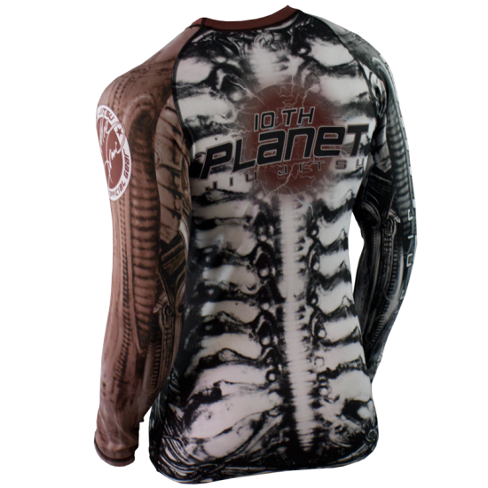 Alien Exoskeleton Ranked Rashguard Brown - Image 2