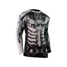 Youth Alien Exoskeleton Ranked Rashguard White